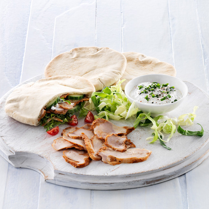 Pita med kyllingekebab